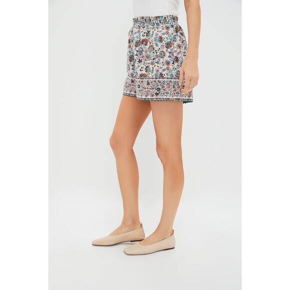 POMANDER PLACE Cream Chintz Nova Shorts Size L NWT Retail $98 Tuckernuck - Picture 5 of 8